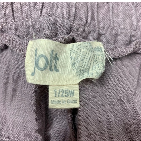 JOLT Linen Blend Casual Pants Size 1 / 25" Waist - Picture 5 of 7